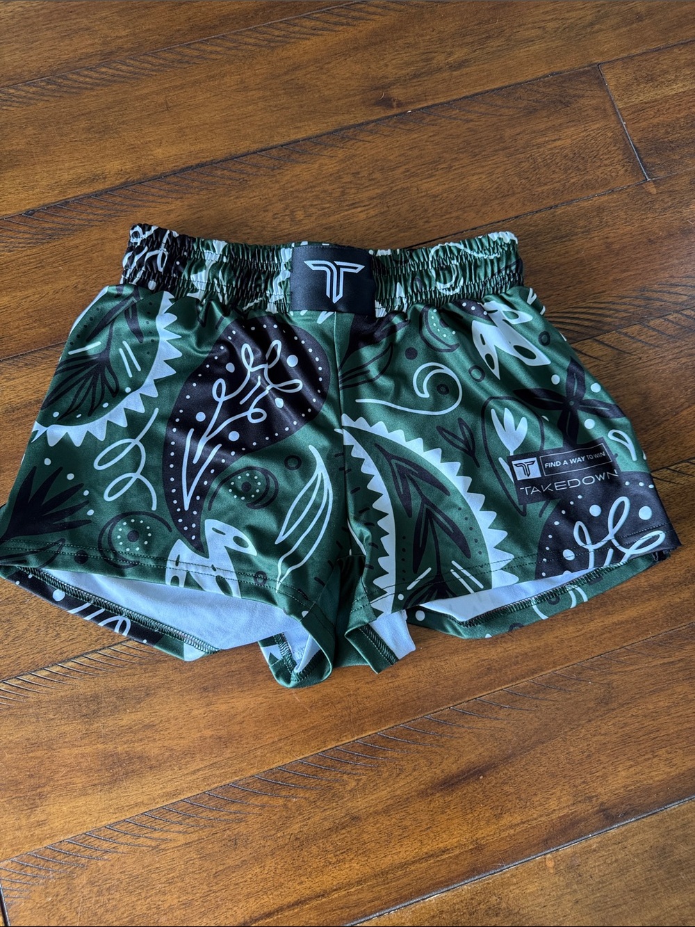 Takedown Green Bandana Athletic Shorts